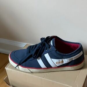 Gola Blue and White Retro Sneakers